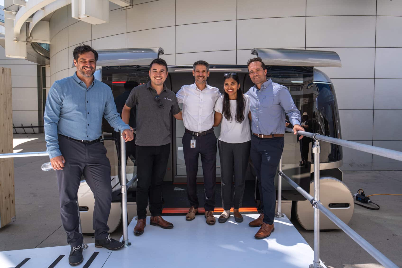 San Jose Mayor Matt Mahan with Glydcar